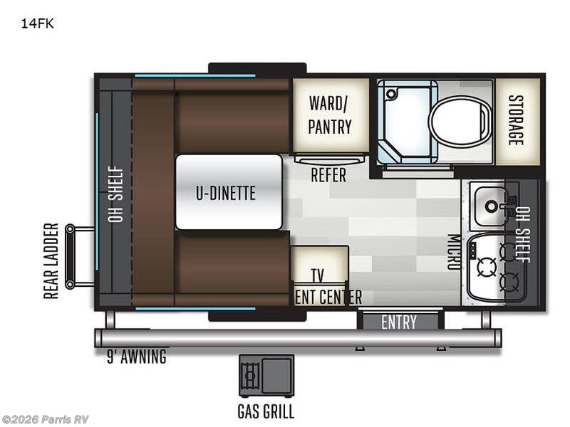 2019 Forest River Flagstaff E-Pro 14FK - Used Travel Trailer For Sale by Parris RV in Murray, Utah