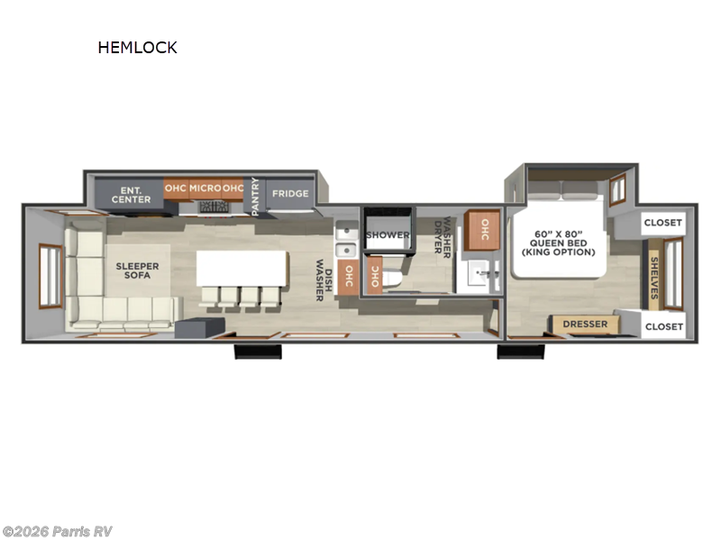 2026 Forest River Lost Pines HEMLOCK - New Destination Trailer For Sale by Parris RV in Murray, Utah features Slideout
