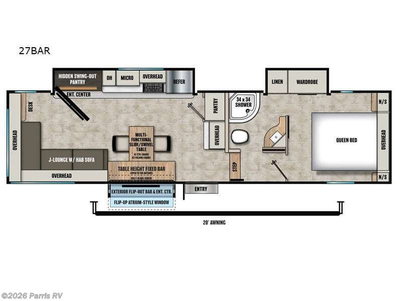 2026 Shasta Phoenix Lite 27BAR - New Fifth Wheel For Sale by Parris RV in Murray, Utah features Slideout