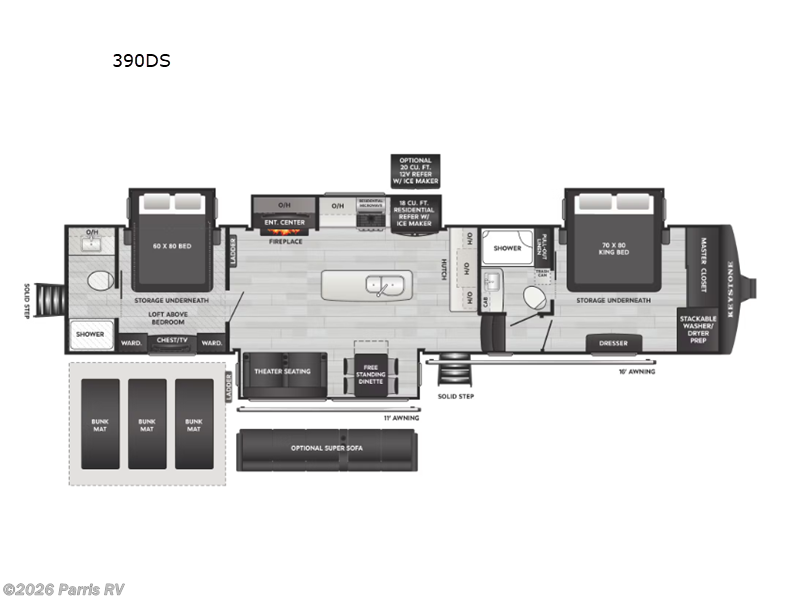 2026 Keystone Alpine Avalanche Edition 390DS - New Fifth Wheel For Sale by Parris RV in Murray, Utah features Slideout
