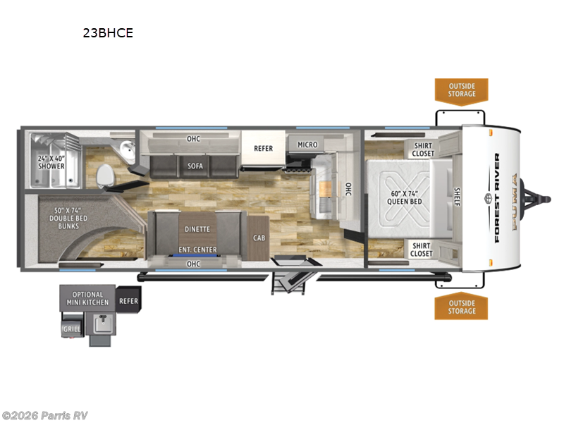 2026 Forest River Puma Camping Edition 23BHCE - New Travel Trailer For Sale by Parris RV in Murray, Utah