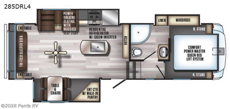 2018 Forest River Cherokee Arctic Wolf 285DRL - Used Fifth Wheel For Sale by Parris RV in Murray, Utah features Slideout
