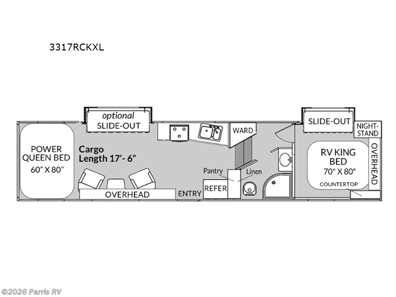 2027 Genesis Supreme Rage'n 3317RCKXL - New Toy Hauler For Sale by Parris RV in Murray, Utah features Slideout