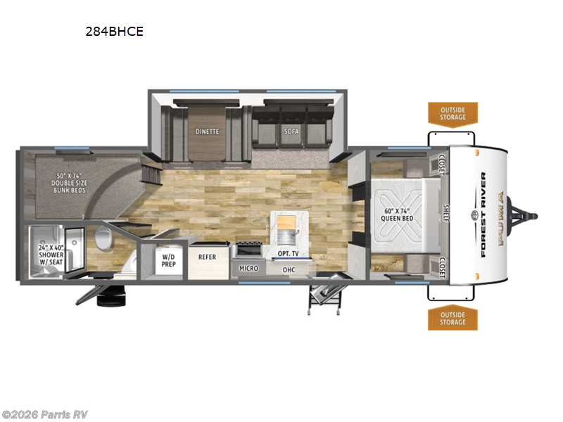 2026 Forest River Puma Camping Edition 284BHCE - New Travel Trailer For Sale by Parris RV in Murray, Utah features Slideout