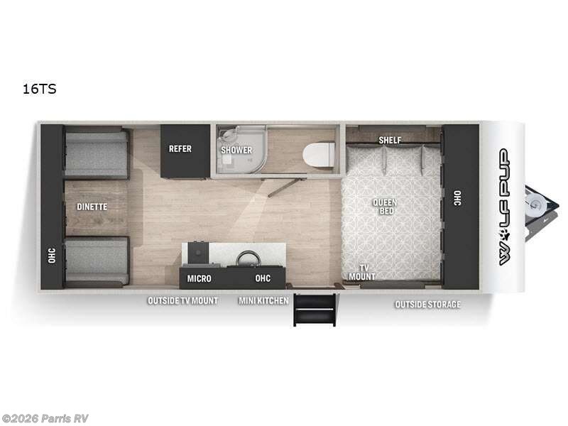 2022 Forest River Cherokee Wolf Pup 16TS - Used Travel Trailer For Sale by Parris RV in Murray, Utah