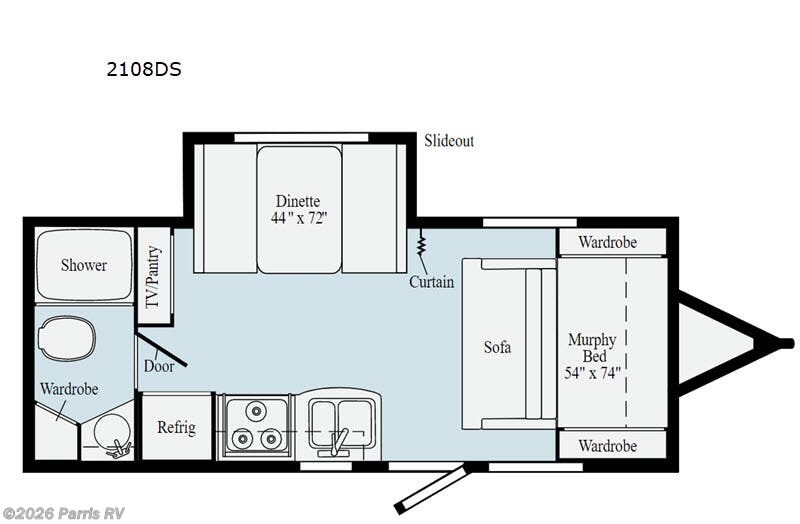 2020 Winnebago Micro Minnie 2108DS - Used Travel Trailer For Sale by Parris RV in Murray, Utah features Slideout