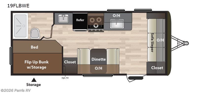 2018 Keystone Hideout 19FLBWE - Used Travel Trailer For Sale by Parris RV in Murray, Utah