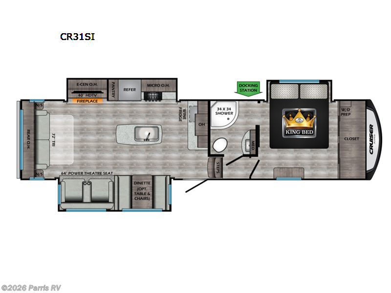 2021 CrossRoads Cruiser Aire CR31SI - Used Fifth Wheel For Sale by Parris RV in Murray, Utah features Slideout