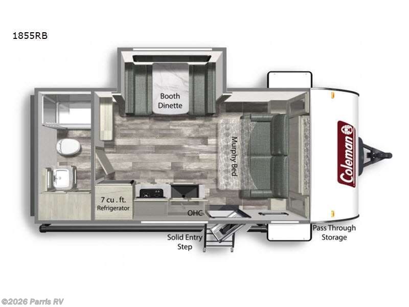 2022 Coleman Light 1855RB - Used Travel Trailer For Sale by Parris RV in Murray, Utah features Slideout