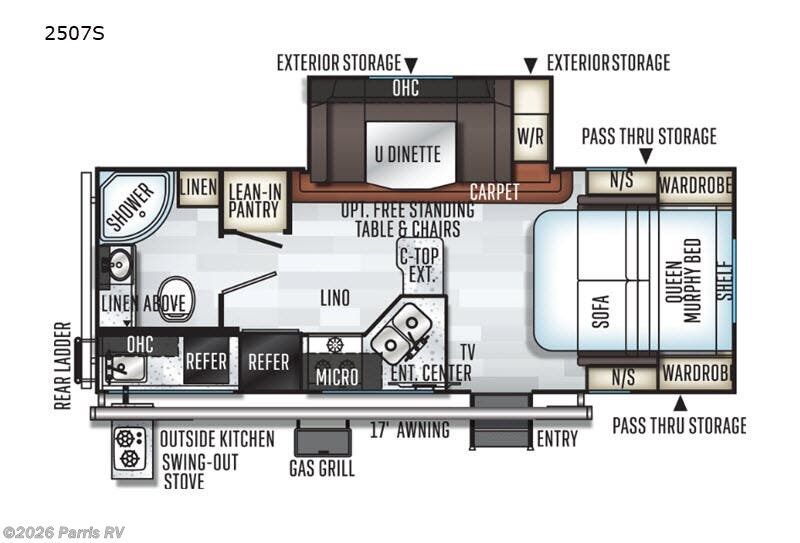 2019 Forest River Rockwood Mini Lite 2507S - Used Travel Trailer For Sale by Parris RV in Murray, Utah features Slideout