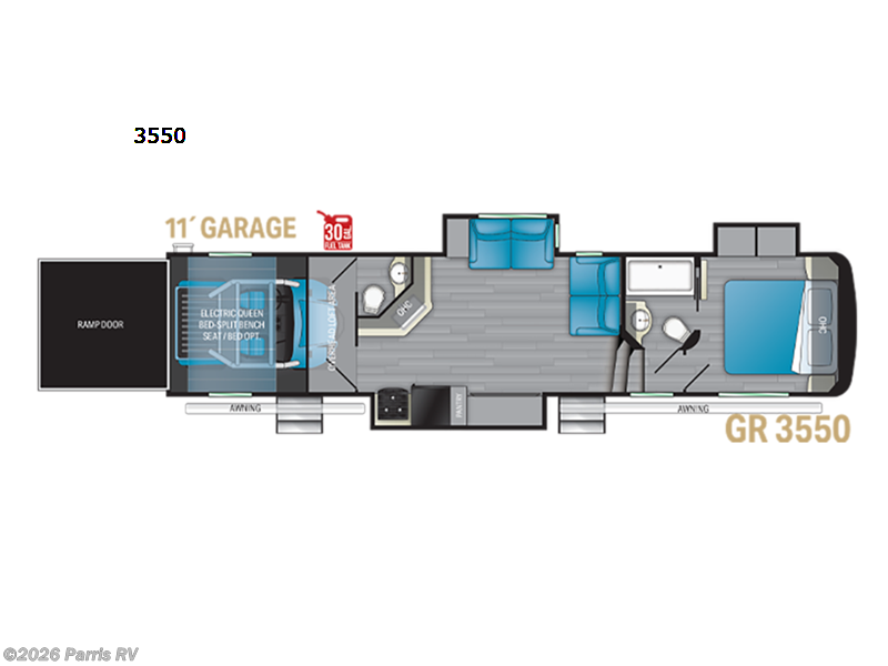 2022 Heartland Gravity 3550 - Used Toy Hauler For Sale by Parris RV in Murray, Utah features Slideout