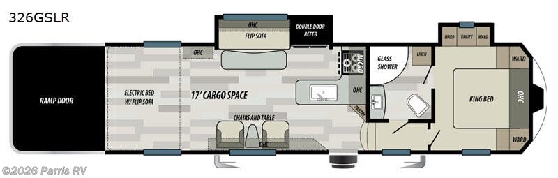 2020 Forest River Sandstorm 326GSLR - Used Toy Hauler For Sale by Parris RV in Murray, Utah features Slideout