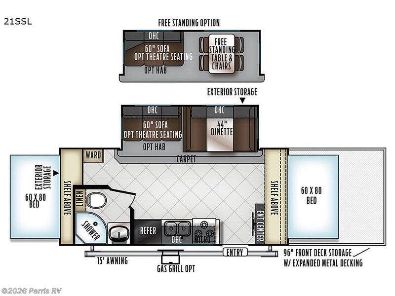 2018 Forest River Rockwood Roo 21SSL - Used Toy Hauler For Sale by Parris RV in Murray, Utah features Slideout