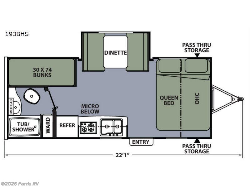 2017 Coachmen Apex Nano 193BHS - Used Travel Trailer For Sale by Parris RV in Murray, Utah features Slideout