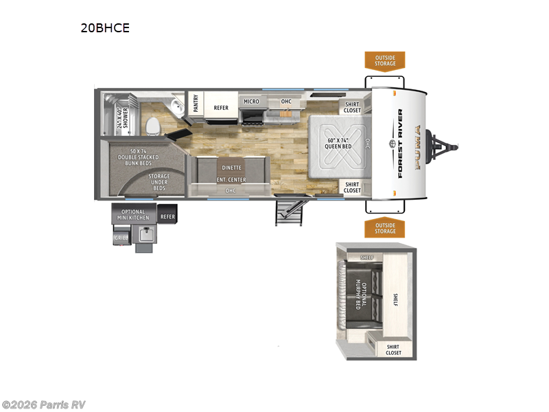 2026 Forest River Puma Camping Edition 20BHCE - New Travel Trailer For Sale by Parris RV in Murray, Utah