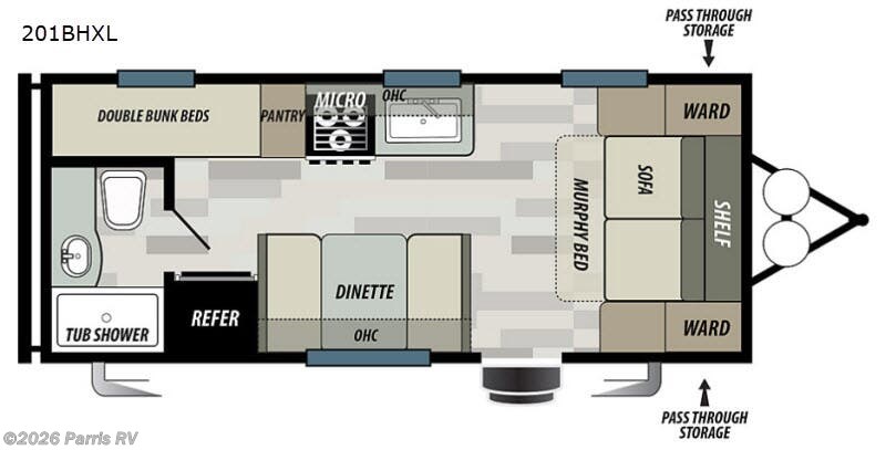 2019 Forest River Wildwood X-Lite 201BHXL - Used Travel Trailer For Sale by Parris RV in Murray, Utah
