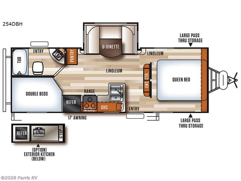 2018 Forest River Vibe Extreme Lite 254DBH - Used Travel Trailer For Sale by Parris RV in Murray, Utah features Slideout
