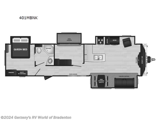 2023 Residence 401MBNK by Keystone from Gerzeny
