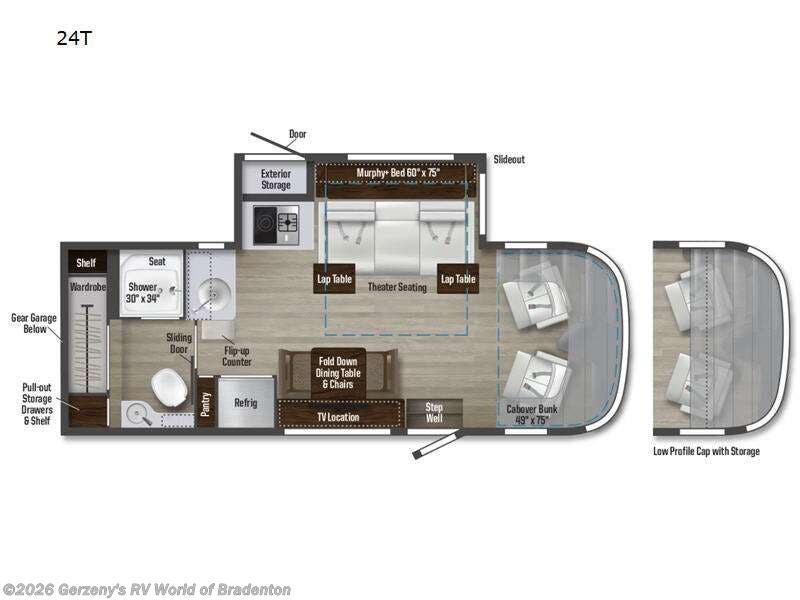 2025 Winnebago Navion 24T - New Class C For Sale by Gerzeny's RV World of Bradenton in Bradenton, Florida features Slideout