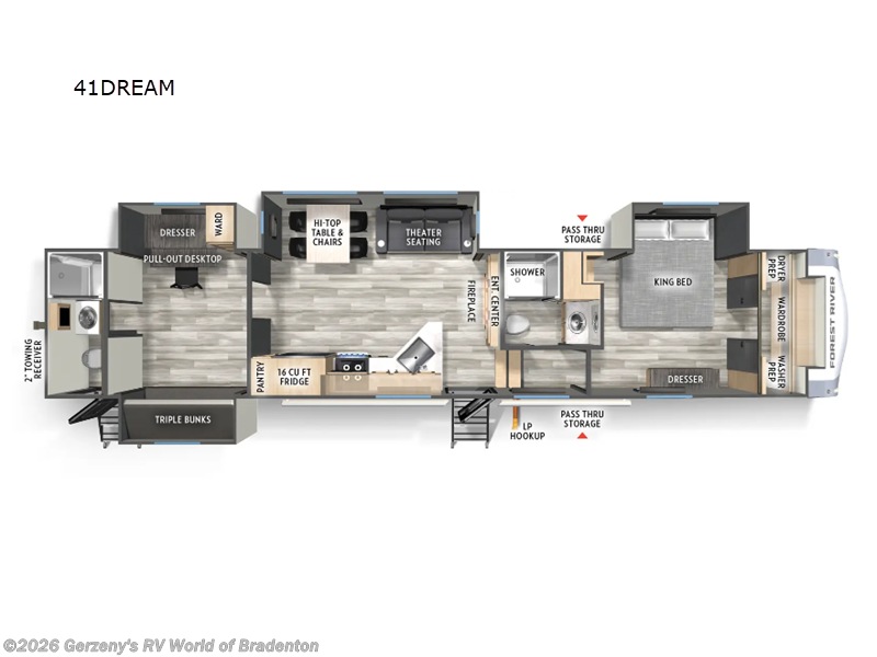 2025 Forest River Cardinal 41DREAM - New Fifth Wheel For Sale by Gerzeny's RV World of Bradenton in Bradenton, Florida features Slideout