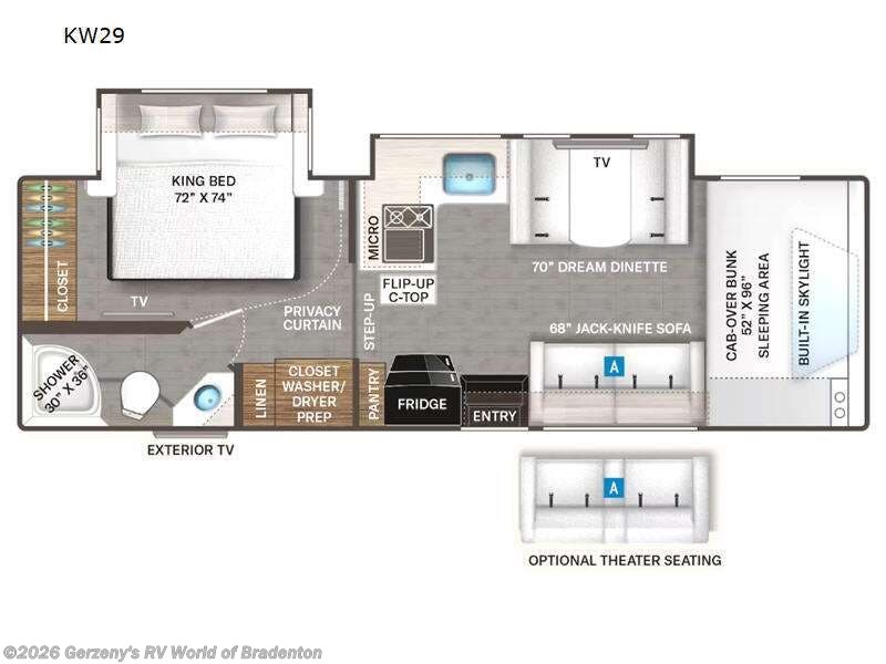 2023 Thor Motor Coach Quantum KW29 - Used Class C For Sale by Gerzeny's RV World of Bradenton in Bradenton, Florida features Slideout
