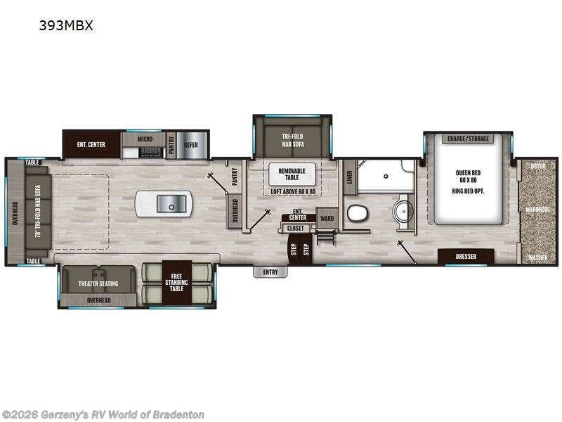 2023 Coachmen Chaparral 393MBX - Used Fifth Wheel For Sale by Gerzeny's RV World of Bradenton in Bradenton, Florida features Slideout