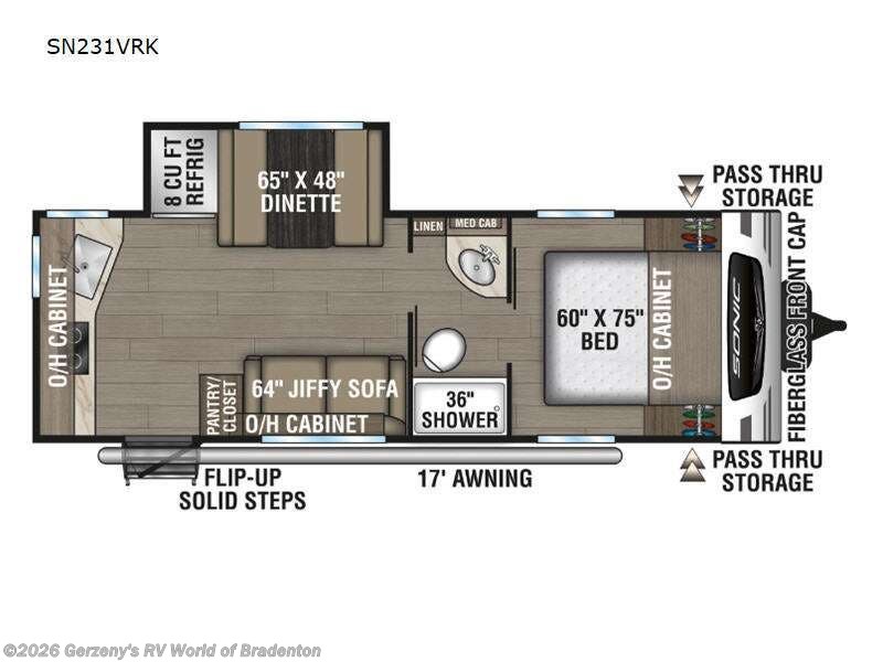 2024 Venture RV Sonic SN231VRK - Used Travel Trailer For Sale by Gerzeny's RV World of Bradenton in Bradenton, Florida features Slideout