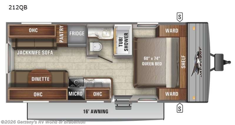2021 Jayco Jay Flight 212QB - Used Travel Trailer For Sale by Gerzeny's RV World of Bradenton in Bradenton, Florida