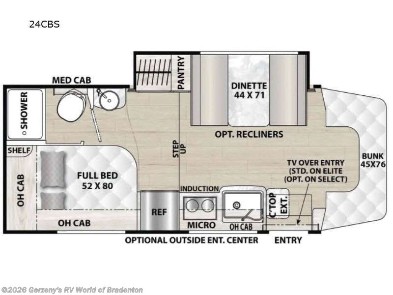 2026 Coachmen Prism 24CB - New Class C For Sale by Gerzeny's RV World of Bradenton in Bradenton, Florida features Slideout