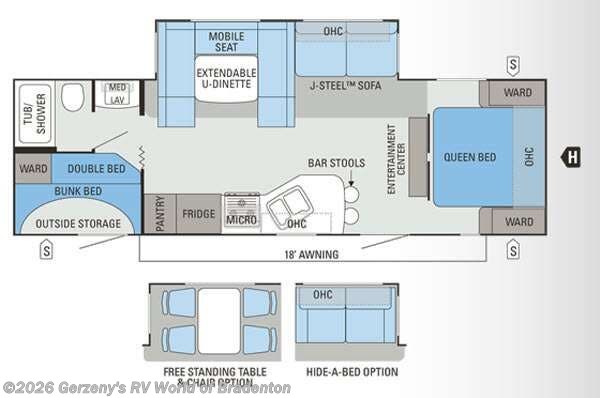 2012 Jayco Eagle 284BHS - Used Travel Trailer For Sale by Gerzeny's RV World of Bradenton in Bradenton, Florida features Slideout