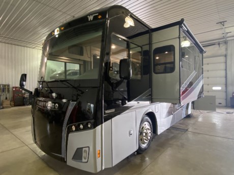 &lt;p&gt;This beautiful Diesel Pusher is loaded with equipment * It is built on a Freightliner chassis with the 2500 Allison 6 speed automatic * NeWay&amp;nbsp; Air suspension with V ride * Drive Tech driving system * Air brakes&amp;nbsp; w/ ABS * 10,000 lb trailer hitch * Stylized Aluminum Wheels * 6 way power dr seat * Radio /rear view monitor with 9&quot; LCD color touch screen,hand held remote * Apple Caar play,Android Auto * Power visor black out shade * Power mirrors * TRW telescopic steering column * Power step well cover * Sirius XM&amp;nbsp; with JBL audio 360 watt amplifier including subwoofer * 50&quot; TV in living area * Digital TV Antenna * Home theater sound bar * Electric fire place&amp;nbsp; * LED lighting * MCD roller shades * Dual pane windows * Washer dryer stack * Corian counter tops * 16 Cu ft Residential Ref/Freezer * 3 burner range top * Micro Convection oven * 32&quot; tv in bedroom * King Bed&amp;nbsp; with Eurotop Freedom air mattress * Induction chargers in each bed stand * Exterior entertainment with 32&quot; tv * 2- 13,500 BTU A/C Units w/heat pump * 2000 watt inverter * 6000 watt Onan Diesel Gen * Loft bed * Sat Antenna&amp;nbsp; Auto Dish Network *&amp;nbsp;&lt;/p&gt;