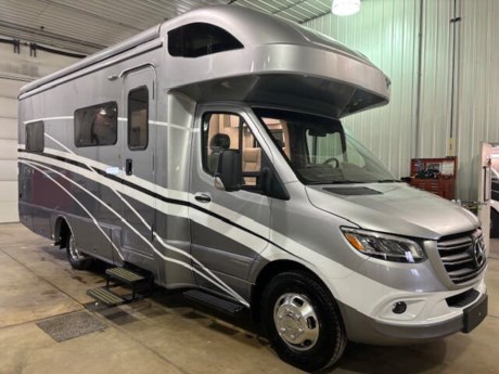&lt;p&gt;&lt;span style=&quot;font-size: 16px;&quot;&gt;Travel across the US in the luxurious and elegantly designed&amp;nbsp;&lt;strong&gt;&lt;span style=&quot;color: #ff0000;&quot;&gt;Winnebago View 24V&lt;/span&gt;&lt;/strong&gt;.&amp;nbsp; The Winnebago View is built on the powerful, reliable, and efficient&amp;nbsp;&lt;strong&gt;&lt;span style=&quot;color: #ff0000;&quot;&gt;Mercedes-Benz Sprinter 3500&lt;/span&gt;&lt;/strong&gt;&amp;nbsp;chassis powered by a 3L V6 Turbo Diesel engine and 7-Speed automatic transmission.&amp;nbsp; Equipped with state of the art&amp;nbsp;&lt;strong&gt;&lt;span style=&quot;color: #ff0000;&quot;&gt;advanced safety features&lt;/span&gt;&lt;/strong&gt;&amp;nbsp;like Adaptive cruise control, active lane keeping assist, active braking assist, rain sensing windshield wipers, cross wind assist, and so much more, driving the Winnebago View is almost effortless.&amp;nbsp; More than capable of cruising through the mountains and nimble enough to get around urban areas, the View is your go-to Class C for all your&amp;nbsp;RV&#39;ing&amp;nbsp;needs.&amp;nbsp;&lt;/span&gt;&lt;/p&gt;
&lt;p&gt;&amp;nbsp;&lt;/p&gt;
&lt;p&gt;&lt;span style=&quot;font-size: 16px;&quot;&gt;Dry camp in the wilderness with the on board&amp;nbsp;&lt;strong&gt;&lt;span style=&quot;color: #ff0000;&quot;&gt;3200 watt&amp;nbsp;Cummins&amp;nbsp;Onan&lt;/span&gt;&lt;/strong&gt; diesel generator, the equipped Lithionics 130 Amp Hour Lithium batteries, factory standard 200 watts of solar, a 2,000 watt pure sine wave inverter, all while not being plugged in at the camp ground.&amp;nbsp; If you&#39;d rather kick it at the camp ground, just drive to your spot, use your &lt;strong&gt;&lt;span style=&quot;color: #ff0000;&quot;&gt;Equalizer automatic hydraulic leveling jacks&lt;/span&gt;&lt;/strong&gt;&amp;nbsp;to level the coach, let out the&amp;nbsp;&lt;span style=&quot;color: #ff0000;&quot;&gt;&lt;strong&gt;slide&lt;/strong&gt;&lt;/span&gt;, plug into shore power, and start relaxing!&amp;nbsp; Hangout outside under the large&amp;nbsp;&lt;strong&gt;&lt;span style=&quot;color: #ff0000;&quot;&gt;16 foot power awning&lt;/span&gt;&lt;/strong&gt;, hook up your grill to the outside&amp;nbsp;&lt;strong&gt;&lt;span style=&quot;color: #ff0000;&quot;&gt;LP&amp;nbsp;QuickPort&lt;/span&gt;&lt;/strong&gt;, and enjoy the great outdoors!&amp;nbsp; When its time to turn in, turn on your&amp;nbsp;&lt;span style=&quot;color: #ff0000;&quot;&gt;&lt;strong&gt;15K BTU A/C&lt;/strong&gt;&lt;/span&gt;&amp;nbsp;to cool things down and choose between the twin beds,or convert the twins into a king or the huge over the cab bunk!&amp;nbsp; There&#39;s a reason the View is the go-to Class C for many&amp;nbsp;RV&#39;ers.&amp;nbsp; Stop in to see one today and take it for a test drive.&lt;/span&gt;&lt;/p&gt;
&lt;h3&gt;Features&lt;/h3&gt;
&lt;h4&gt;&lt;span style=&quot;color: #ff0000;&quot;&gt;Chassis&lt;/span&gt;&lt;/h4&gt;
&lt;ul&gt;
&lt;li&gt;&lt;span style=&quot;font-size: 16px;&quot;&gt;Mercedes-Benz&amp;reg; Sprinter Chassis&lt;/span&gt;&lt;/li&gt;
&lt;li&gt;&lt;span style=&quot;font-size: 16px;&quot;&gt;3.0 L 6-cylinder, 188-hp, turbo-diesel engine 7G -Tronic&amp;nbsp;automatic transmission, 220-amp. alternator&lt;/span&gt;&lt;/li&gt;
&lt;li&gt;&lt;span style=&quot;font-size: 16px;&quot;&gt;Adaptive&amp;nbsp;ESP&amp;nbsp;technology&lt;/span&gt;&lt;/li&gt;
&lt;li&gt;&lt;span style=&quot;font-size: 16px;&quot;&gt;Hydraulic brakes w/ABS&lt;/span&gt;&lt;/li&gt;
&lt;li&gt;&lt;span style=&quot;font-size: 16px;&quot;&gt;Trailer Hitch6 5,000-lb.&amp;nbsp;drawbar/500-lb. maximum vertical tongue weight w/7-pin connector&lt;/span&gt;&lt;/li&gt;
&lt;li&gt;&lt;span style=&quot;font-size: 16px;&quot;&gt;Stylized aluminum wheels&lt;/span&gt;&lt;/li&gt;
&lt;li&gt;&lt;span style=&quot;font-size: 16px;&quot;&gt;Spare tire&lt;/span&gt;&lt;/li&gt;
&lt;/ul&gt;
&lt;h4&gt;&lt;span style=&quot;color: #ff0000;&quot;&gt;Optional Equipment&lt;/span&gt;&lt;/h4&gt;
&lt;ul&gt;
&lt;li&gt;&lt;span style=&quot;font-size: 16px;&quot;&gt;Hydraulic leveling jacks w/automatic controls (front and rear)&lt;/span&gt;&lt;/li&gt;
&lt;/ul&gt;
&lt;h4&gt;&lt;span style=&quot;color: #ff0000;&quot;&gt;Cab Conveniences&lt;/span&gt;&lt;/h4&gt;
&lt;ul&gt;
&lt;li&gt;&lt;span style=&quot;font-size: 16px;&quot;&gt;MBUX&amp;reg;&amp;nbsp;Touchscreen&amp;nbsp;Multimedia Infotainment Center with Navigation,&amp;nbsp;WiFi&amp;nbsp;hotspot, Intelligent Voice Control and Rear Color Camera&lt;/span&gt;&lt;/li&gt;
&lt;li&gt;&lt;span style=&quot;font-size: 16px;&quot;&gt;Airbags driver, passenger, side and curtain&lt;/span&gt;&lt;/li&gt;
&lt;li&gt;&lt;span style=&quot;font-size: 16px;&quot;&gt;Heated power control cab seats &amp;mdash; armrest, adjustable lumbar support, headrest, recline, slide, and manual swivel&lt;/span&gt;&lt;/li&gt;
&lt;li&gt;&lt;span style=&quot;font-size: 16px;&quot;&gt;3-point seat belts&lt;/span&gt;&lt;/li&gt;
&lt;li&gt;&lt;span style=&quot;font-size: 16px;&quot;&gt;Climate control&lt;/span&gt;&lt;/li&gt;
&lt;li&gt;&lt;span style=&quot;font-size: 16px;&quot;&gt;Leather-wrapped steering wheel&lt;/span&gt;&lt;/li&gt;
&lt;li&gt;&lt;span style=&quot;font-size: 16px;&quot;&gt;Power door locks w/remote&lt;/span&gt;&lt;/li&gt;
&lt;li&gt;&lt;span style=&quot;font-size: 16px;&quot;&gt;Power windows&lt;/span&gt;&lt;/li&gt;
&lt;li&gt;&lt;span style=&quot;font-size: 16px;&quot;&gt;Power mirrors w/defrost and turn signals&lt;/span&gt;&lt;/li&gt;
&lt;li&gt;&lt;span style=&quot;font-size: 16px;&quot;&gt;Adaptive Cruise control&lt;/span&gt;&lt;/li&gt;
&lt;li&gt;&lt;span style=&quot;font-size: 16px;&quot;&gt;Active lane keeping assist&lt;/span&gt;&lt;/li&gt;
&lt;li&gt;&lt;span style=&quot;font-size: 16px;&quot;&gt;Active braking assist&lt;/span&gt;&lt;/li&gt;
&lt;li&gt;&lt;span style=&quot;font-size: 16px;&quot;&gt;Rain sensor w/integrated wet wiper system&lt;/span&gt;&lt;/li&gt;
&lt;li&gt;&lt;span style=&quot;font-size: 16px;&quot;&gt;Power assist steering w/tilt wheel&lt;/span&gt;&lt;/li&gt;
&lt;li&gt;&lt;span style=&quot;font-size: 16px;&quot;&gt;12V/USB&amp;nbsp;powerpoints&lt;/span&gt;&lt;/li&gt;
&lt;li&gt;&lt;span style=&quot;font-size: 16px;&quot;&gt;Folding windshield and cab window blinds&lt;/span&gt;&lt;/li&gt;
&lt;li&gt;&lt;span style=&quot;font-size: 16px;&quot;&gt;Dash appliqu&amp;eacute; package&lt;/span&gt;&lt;/li&gt;
&lt;li&gt;&lt;span style=&quot;font-size: 16px;&quot;&gt;2 cab seat lounge cushions&lt;/span&gt;&lt;/li&gt;
&lt;li&gt;&lt;span style=&quot;font-size: 16px;&quot;&gt;Hill start assist&lt;/span&gt;&lt;/li&gt;
&lt;li&gt;&lt;span style=&quot;font-size: 16px;&quot;&gt;Crosswind assist&lt;/span&gt;&lt;/li&gt;
&lt;li&gt;&lt;span style=&quot;font-size: 16px;&quot;&gt;Attention assist&lt;/span&gt;&lt;/li&gt;
&lt;/ul&gt;
&lt;h4&gt;&lt;span style=&quot;color: #ff0000;&quot;&gt;Optional Equipment&lt;/span&gt;&lt;/h4&gt;
&lt;ul&gt;
&lt;li&gt;&lt;span style=&quot;font-size: 16px;&quot;&gt;Cab seats w/Ultrafabrics&amp;reg; UF Select covering&lt;/span&gt;&lt;/li&gt;
&lt;/ul&gt;
&lt;h4&gt;&lt;span style=&quot;color: #ff0000;&quot;&gt;Interior&lt;/span&gt;&lt;/h4&gt;
&lt;ul&gt;
&lt;li&gt;&lt;span style=&quot;font-size: 16px;&quot;&gt;32&quot;&amp;nbsp;HDTV&lt;/span&gt;&lt;/li&gt;
&lt;li&gt;&lt;span style=&quot;font-size: 16px;&quot;&gt;LED lights&lt;/span&gt;&lt;/li&gt;
&lt;li&gt;&lt;span style=&quot;font-size: 16px;&quot;&gt;Satellite system ready&lt;/span&gt;&lt;/li&gt;
&lt;li&gt;&lt;span style=&quot;font-size: 16px;&quot;&gt;Amplified digital&amp;nbsp;HDTV&amp;nbsp;antenna&lt;/span&gt;&lt;/li&gt;
&lt;li&gt;&lt;span style=&quot;font-size: 16px;&quot;&gt;Powered roof vent &amp;mdash; rain cover, electric lift, remote control, thermostat operation (front bunk)&lt;/span&gt;&lt;/li&gt;
&lt;li&gt;&lt;span style=&quot;font-size: 16px;&quot;&gt;MCD&amp;nbsp;solar/blackout roller shades&lt;/span&gt;&lt;/li&gt;
&lt;li&gt;&lt;span style=&quot;font-size: 16px;&quot;&gt;Systems monitor panel&lt;/span&gt;&lt;/li&gt;
&lt;li&gt;&lt;span style=&quot;font-size: 16px;&quot;&gt;Tinted coach windows&lt;/span&gt;&lt;/li&gt;
&lt;li&gt;&lt;span style=&quot;font-size: 16px;&quot;&gt;Assist bar&lt;/span&gt;&lt;/li&gt;
&lt;li&gt;&lt;span style=&quot;font-size: 16px;&quot;&gt;Vinyl flooring throughout&lt;/span&gt;&lt;/li&gt;
&lt;li&gt;&lt;span style=&quot;font-size: 16px;&quot;&gt;Soft vinyl ceiling&lt;/span&gt;&lt;/li&gt;
&lt;li&gt;&lt;span style=&quot;font-size: 16px;&quot;&gt;110V/12V/USB&amp;nbsp;charging stations&lt;/span&gt;&lt;/li&gt;
&lt;li&gt;&lt;span style=&quot;font-size: 16px;&quot;&gt;Roof wiring access port&lt;/span&gt;&lt;/li&gt;
&lt;li&gt;&lt;span style=&quot;font-size: 16px;&quot;&gt;Toe kick lighting&lt;/span&gt;&lt;/li&gt;
&lt;/ul&gt;
&lt;h4&gt;&lt;span style=&quot;color: #ff0000;&quot;&gt;Optional Equipment&lt;/span&gt;&lt;/h4&gt;
&lt;ul&gt;
&lt;li&gt;&lt;span style=&quot;font-size: 16px;&quot;&gt;Dual pane acrylic windows&lt;/span&gt;&lt;/li&gt;
&lt;li&gt;&lt;span style=&quot;font-size: 16px;&quot;&gt;Dual recliners w/table (24V)&lt;/span&gt;&lt;/li&gt;
&lt;li&gt;&lt;span style=&quot;font-size: 16px;&quot;&gt;Entertainment System&amp;nbsp;Blu-ray disc player and&amp;nbsp;Bluetooth&amp;reg;&amp;nbsp;Soundbar&lt;/span&gt;&lt;/li&gt;
&lt;/ul&gt;
&lt;h4&gt;&lt;span style=&quot;color: #ff0000;&quot;&gt;Galley&lt;/span&gt;&lt;/h4&gt;
&lt;ul&gt;
&lt;li&gt;&lt;span style=&quot;font-size: 16px;&quot;&gt;Laminate&amp;nbsp;countertops&lt;/span&gt;&lt;/li&gt;
&lt;li&gt;&lt;span style=&quot;font-size: 16px;&quot;&gt;Microwave/convection oven w/touch control&lt;/span&gt;&lt;/li&gt;
&lt;li&gt;&lt;span style=&quot;font-size: 16px;&quot;&gt;2-burner induction &amp;amp; LP range&amp;nbsp;cooktop&lt;/span&gt;&lt;/li&gt;
&lt;li&gt;&lt;span style=&quot;font-size: 16px;&quot;&gt;10.0 cu. ft. (12V) 2-door compressor-driven refrigerator/freezer&lt;/span&gt;&lt;/li&gt;
&lt;li&gt;&lt;span style=&quot;font-size: 16px;&quot;&gt;Cold water filtration system&lt;/span&gt;&lt;/li&gt;
&lt;li&gt;&lt;span style=&quot;font-size: 16px;&quot;&gt;Water-pump switch w/light&lt;/span&gt;&lt;/li&gt;
&lt;li&gt;&lt;span style=&quot;font-size: 16px;&quot;&gt;Cabinets with accent lighting&lt;/span&gt;&lt;/li&gt;
&lt;li&gt;&lt;span style=&quot;font-size: 16px;&quot;&gt;Lighted soft close drawers&lt;/span&gt;&lt;/li&gt;
&lt;li&gt;&lt;span style=&quot;font-size: 16px;&quot;&gt;Integrated paper towel holder&lt;/span&gt;&lt;/li&gt;
&lt;li&gt;&lt;span style=&quot;font-size: 16px;&quot;&gt;Double stainless steel sink w/two sink covers&lt;/span&gt;&lt;/li&gt;
&lt;li&gt;&lt;span style=&quot;font-size: 16px;&quot;&gt;Mini blinds&lt;/span&gt;&lt;/li&gt;
&lt;li&gt;&lt;span style=&quot;font-size: 16px;&quot;&gt;Toe kick lighting&lt;/span&gt;&lt;/li&gt;
&lt;/ul&gt;
&lt;h4&gt;&lt;span style=&quot;color: #ff0000;&quot;&gt;Bath&lt;/span&gt;&lt;/h4&gt;
&lt;ul&gt;
&lt;li&gt;&lt;span style=&quot;font-size: 16px;&quot;&gt;Shower 19&quot; x 28&quot; x 34&quot;&lt;/span&gt;&lt;/li&gt;
&lt;li&gt;&lt;span style=&quot;font-size: 16px;&quot;&gt;Retractable, self-cleaning shower screen&lt;/span&gt;&lt;/li&gt;
&lt;li&gt;&lt;span style=&quot;font-size: 16px;&quot;&gt;Oxygenics&amp;reg; flexible&amp;nbsp;showerhead&lt;/span&gt;&lt;/li&gt;
&lt;li&gt;&lt;span style=&quot;font-size: 16px;&quot;&gt;Shower skylight&lt;/span&gt;&lt;/li&gt;
&lt;li&gt;&lt;span style=&quot;font-size: 16px;&quot;&gt;Porcelain toilet w/foot pedal and sprayer (24J, 24V)&lt;/span&gt;&lt;/li&gt;
&lt;li&gt;&lt;span style=&quot;font-size: 16px;&quot;&gt;Powered roof vent w/rain cover&lt;/span&gt;&lt;/li&gt;
&lt;li&gt;&lt;span style=&quot;font-size: 16px;&quot;&gt;Lavatory cabinet&lt;/span&gt;&lt;/li&gt;
&lt;li&gt;&lt;span style=&quot;font-size: 16px;&quot;&gt;Medicine cabinet&lt;/span&gt;&lt;/li&gt;
&lt;li&gt;&lt;span style=&quot;font-size: 16px;&quot;&gt;Towel rack&lt;/span&gt;&lt;/li&gt;
&lt;li&gt;&lt;span style=&quot;font-size: 16px;&quot;&gt;Towel bar(s)&lt;/span&gt;&lt;/li&gt;
&lt;li&gt;&lt;span style=&quot;font-size: 16px;&quot;&gt;Tissue holder&lt;/span&gt;&lt;/li&gt;
&lt;li&gt;&lt;span style=&quot;font-size: 16px;&quot;&gt;Removable clothes rod&lt;/span&gt;&lt;/li&gt;
&lt;li&gt;&lt;span style=&quot;font-size: 16px;&quot;&gt;Robe hook(s)&lt;/span&gt;&lt;/li&gt;
&lt;li&gt;&lt;span style=&quot;font-size: 16px;&quot;&gt;Integrated facial tissue holder&lt;/span&gt;&lt;/li&gt;
&lt;li&gt;&lt;span style=&quot;font-size: 16px;&quot;&gt;Toe kick lighting&lt;/span&gt;&lt;/li&gt;
&lt;/ul&gt;
&lt;h4&gt;&lt;span style=&quot;color: #ff0000;&quot;&gt;Bedroom&lt;/span&gt;&lt;/h4&gt;
&lt;ul&gt;
&lt;li&gt;&lt;span style=&quot;font-size: 16px;&quot;&gt;Flex Bed System twin beds/king bed w/foam mattresses and access to storage below (24V)&lt;/span&gt;&lt;/li&gt;
&lt;li&gt;&lt;span style=&quot;font-size: 16px;&quot;&gt;FROLI&amp;reg; deluxe sleeping system&lt;/span&gt;&lt;/li&gt;
&lt;li&gt;&lt;span style=&quot;font-size: 16px;&quot;&gt;MCD&amp;nbsp;blackout roller shades&lt;/span&gt;&lt;/li&gt;
&lt;li&gt;&lt;span style=&quot;font-size: 16px;&quot;&gt;Wardrobe cabinet&lt;/span&gt;&lt;/li&gt;
&lt;li&gt;&lt;span style=&quot;font-size: 16px;&quot;&gt;Metal clothes rod&amp;nbsp;&lt;/span&gt;&lt;/li&gt;
&lt;li&gt;&lt;span style=&quot;font-size: 16px;&quot;&gt;Room divider curtain&lt;/span&gt;&lt;/li&gt;
&lt;li&gt;&lt;span style=&quot;font-size: 16px;&quot;&gt;Anything Keeper drop down storage above bed&lt;/span&gt;&lt;/li&gt;
&lt;li&gt;&lt;span style=&quot;font-size: 16px;&quot;&gt;110V/12V/USB charging stations&lt;/span&gt;&lt;/li&gt;
&lt;li&gt;&lt;span style=&quot;font-size: 16px;&quot;&gt;24&quot; LED HDTV&lt;/span&gt;&lt;/li&gt;
&lt;/ul&gt;
&lt;h4&gt;&lt;span style=&quot;color: #ff0000;&quot;&gt;Exterior&lt;/span&gt;&lt;/h4&gt;
&lt;ul&gt;
&lt;li&gt;&lt;span style=&quot;font-size: 16px;&quot;&gt;Automatic entrance door step&lt;/span&gt;&lt;/li&gt;
&lt;li&gt;&lt;span style=&quot;font-size: 16px;&quot;&gt;LED porch light w/interior switch&lt;/span&gt;&lt;/li&gt;
&lt;li&gt;&lt;span style=&quot;font-size: 16px;&quot;&gt;Stepwell&amp;nbsp;light w/interior switch&lt;/span&gt;&lt;/li&gt;
&lt;li&gt;&lt;span style=&quot;font-size: 16px;&quot;&gt;Front and rear mud flaps&lt;/span&gt;&lt;/li&gt;
&lt;li&gt;&lt;span style=&quot;font-size: 16px;&quot;&gt;Aluminum cab steps w/logoed&amp;nbsp;tread and loop attachment&lt;/span&gt;&lt;/li&gt;
&lt;li&gt;&lt;span style=&quot;font-size: 16px;&quot;&gt;Powered patio awning w/LED lights and&amp;nbsp;Bluetooth&amp;reg; control&lt;/span&gt;&lt;/li&gt;
&lt;li&gt;&lt;span style=&quot;font-size: 16px;&quot;&gt;Ladder&lt;/span&gt;&lt;/li&gt;
&lt;/ul&gt;
&lt;h4&gt;&lt;span style=&quot;color: #ff0000;&quot;&gt;Heating &amp;amp; Cooling System&lt;/span&gt;&lt;/h4&gt;
&lt;ul&gt;
&lt;li&gt;&lt;span style=&quot;font-size: 16px;&quot;&gt;15,000 BTU air conditioner w/heat pump&lt;/span&gt;&lt;/li&gt;
&lt;li&gt;&lt;span style=&quot;font-size: 16px;&quot;&gt;20,000 BTU low-profile ducted furnace&lt;/span&gt;&lt;/li&gt;
&lt;/ul&gt;
&lt;h4&gt;&lt;span style=&quot;color: #ff0000;&quot;&gt;Electrical System&lt;/span&gt;&lt;/h4&gt;
&lt;ul&gt;
&lt;li&gt;&lt;span style=&quot;font-size: 16px;&quot;&gt;Service Center light, cable TV input, 30-amp. power cord, portable satellite dish&amp;nbsp;hookup,&amp;nbsp;QuickPort&amp;reg; service connection hatch&lt;/span&gt;&lt;/li&gt;
&lt;li&gt;&lt;span style=&quot;font-size: 16px;&quot;&gt;Automatic dual battery charge control&lt;/span&gt;&lt;/li&gt;
&lt;li&gt;&lt;span style=&quot;font-size: 16px;&quot;&gt;Exterior AC duplex&lt;/span&gt;&lt;/li&gt;
&lt;li&gt;&lt;span style=&quot;font-size: 16px;&quot;&gt;Exterior antenna jack&lt;/span&gt;&lt;/li&gt;
&lt;li&gt;&lt;span style=&quot;font-size: 16px;&quot;&gt;Generator auto transfer switch&lt;/span&gt;&lt;/li&gt;
&lt;li&gt;&lt;span style=&quot;font-size: 16px;&quot;&gt;Battery disconnect system (coach)&lt;/span&gt;&lt;/li&gt;
&lt;li&gt;&lt;span style=&quot;font-size: 16px;&quot;&gt;AC/DC load center/converter unit&lt;/span&gt;&lt;/li&gt;
&lt;li&gt;&lt;span style=&quot;font-size: 16px;&quot;&gt;2 deep-cycle, Group 31 RV batteries&lt;/span&gt;&lt;/li&gt;
&lt;li&gt;&lt;span style=&quot;font-size: 16px;&quot;&gt;3,600-watt&amp;nbsp;Cummins&amp;nbsp;Onan&amp;reg;&amp;nbsp;MicroQuiet&amp;trade;&amp;nbsp;LP generator&lt;/span&gt;&lt;/li&gt;
&lt;li&gt;&lt;span style=&quot;font-size: 16px;&quot;&gt;2,000-watt pure sine wave DC/AC inverter&lt;/span&gt;&lt;/li&gt;
&lt;li&gt;&lt;span style=&quot;font-size: 16px;&quot;&gt;(2) 100-watt solar panel/battery charger w/controller, junction box, and plug for additional portable solar panel&lt;/span&gt;&lt;/li&gt;
&lt;/ul&gt;
&lt;h4&gt;&lt;span style=&quot;color: #ff0000;&quot;&gt;Optional Equipment&lt;/span&gt;&lt;/h4&gt;
&lt;ul&gt;
&lt;li&gt;&lt;span style=&quot;font-size: 16px;&quot;&gt;Lithium Ion Smart Batteries&lt;/span&gt;&lt;/li&gt;
&lt;li&gt;&lt;span style=&quot;font-size: 16px;&quot;&gt;3,200-watt&amp;nbsp;Cummins&amp;nbsp;Onan&amp;reg; Diesel generator&lt;/span&gt;&lt;/li&gt;
&lt;/ul&gt;
&lt;h4&gt;&lt;span style=&quot;color: #ff0000;&quot;&gt;Plumbing System&lt;/span&gt;&lt;/h4&gt;
&lt;ul&gt;
&lt;li&gt;&lt;span style=&quot;font-size: 16px;&quot;&gt;Service Center &amp;mdash; color-coded labels, pressurized city water&amp;nbsp;hookup/tank&amp;nbsp;diverter&amp;nbsp;valve, drainage valves, exterior wash station w/lighted pump switch&lt;/span&gt;&lt;/li&gt;
&lt;li&gt;&lt;span style=&quot;font-size: 16px;&quot;&gt;Truma&amp;nbsp;AquaGo&amp;reg; Comfort Plus&amp;nbsp;Tankless&amp;nbsp;water heater&lt;/span&gt;&lt;/li&gt;
&lt;li&gt;&lt;span style=&quot;font-size: 16px;&quot;&gt;TrueLevel&amp;trade;&amp;nbsp;holding tank monitoring system&lt;/span&gt;&lt;/li&gt;
&lt;li&gt;&lt;span style=&quot;font-size: 16px;&quot;&gt;Heated drainage system&lt;/span&gt;&lt;/li&gt;
&lt;li&gt;&lt;span style=&quot;font-size: 16px;&quot;&gt;10&#39; sewer hose&lt;/span&gt;&lt;/li&gt;
&lt;li&gt;&lt;span style=&quot;font-size: 16px;&quot;&gt;Winterization Package water heater bypass valve and siphon tube&lt;/span&gt;&lt;/li&gt;
&lt;li&gt;&lt;span style=&quot;font-size: 16px;&quot;&gt;On-demand water pump&lt;/span&gt;&lt;/li&gt;
&lt;li&gt;&lt;span style=&quot;font-size: 16px;&quot;&gt;Lockable water tank fill&lt;/span&gt;&lt;/li&gt;
&lt;li&gt;&lt;span style=&quot;font-size: 16px;&quot;&gt;Sewage pump&amp;nbsp;macerator&amp;nbsp;(24V)&lt;/span&gt;&lt;/li&gt;
&lt;li&gt;&lt;span style=&quot;font-size: 16px;&quot;&gt;Permanent-mount LP tank w/gauge&lt;/span&gt;&lt;/li&gt;
&lt;li&gt;&lt;span style=&quot;font-size: 16px;&quot;&gt;LPG&amp;nbsp;accessory connection (patio area)&lt;/span&gt;&lt;/li&gt;
&lt;li&gt;&lt;span style=&quot;font-size: 16px;&quot;&gt;Black holding tank flushing system&lt;/span&gt;&lt;/li&gt;
&lt;/ul&gt;
&lt;h4&gt;&lt;span style=&quot;color: #ff0000;&quot;&gt;Safety&lt;/span&gt;&lt;/h4&gt;
&lt;ul&gt;
&lt;li&gt;&lt;span style=&quot;font-size: 16px;&quot;&gt;LPG&amp;nbsp;leak, smoke and carbon monoxide detectors&lt;/span&gt;&lt;/li&gt;
&lt;li&gt;&lt;span style=&quot;font-size: 16px;&quot;&gt;Fire extinguisher&lt;/span&gt;&lt;/li&gt;
&lt;li&gt;&lt;span style=&quot;font-size: 16px;&quot;&gt;Ground fault interrupter&lt;/span&gt;&lt;/li&gt;
&lt;/ul&gt;
&lt;h4&gt;&lt;span style=&quot;color: #ff0000;&quot;&gt;Warranty&lt;/span&gt;&lt;/h4&gt;
&lt;ul&gt;
&lt;li&gt;&lt;span style=&quot;font-size: 16px;&quot;&gt;12-month/15,000-mile limited warranty*&lt;/span&gt;&lt;/li&gt;
&lt;li&gt;&lt;span style=&quot;font-size: 16px;&quot;&gt;36-month/36,000-mile limited warranty on structure*&lt;/span&gt;&lt;/li&gt;
&lt;li&gt;&lt;span style=&quot;font-size: 16px;&quot;&gt;10-year limited parts-and-labor warranty on roof skin*&lt;/span&gt;&lt;/li&gt;
&lt;/ul&gt;
&lt;p&gt;&lt;span style=&quot;font-size: 16px;&quot;&gt;*See your dealer for complete warranty information.&lt;/span&gt;&lt;/p&gt;