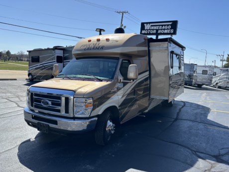 &lt;p&gt;Unit is equipped with Dual roof A/C units , Power awning , Trailer hitch , Automatic Sat. system ,Full paint , 4.0 Onan Gen , Front and rear power roof ventilators , 2 burner cook top , Micro convection oven , Dbl door Ref/freezer , 32&quot; tv in front living area , 18&quot; tv in bedroom , Rear monitor , Power step , Hyd leveling system , Stainless wheel liners , Lounge recliners and much more&lt;/p&gt;