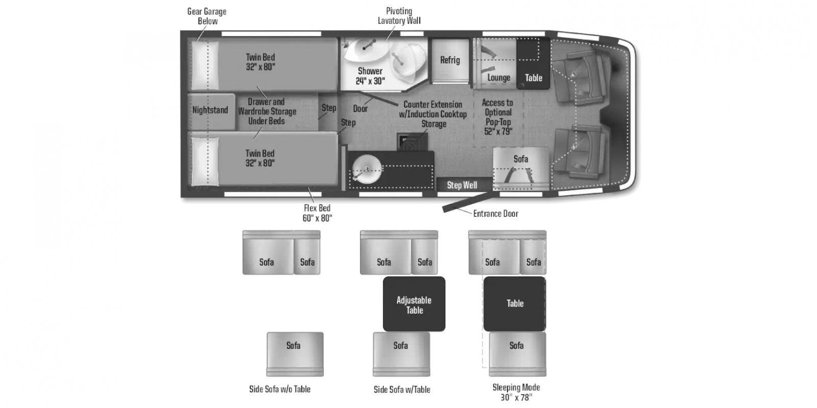 2026 Winnebago Ekko Sprinter 23B - New Class C For Sale by Winnebago Motor Homes in Rockford, Illinois