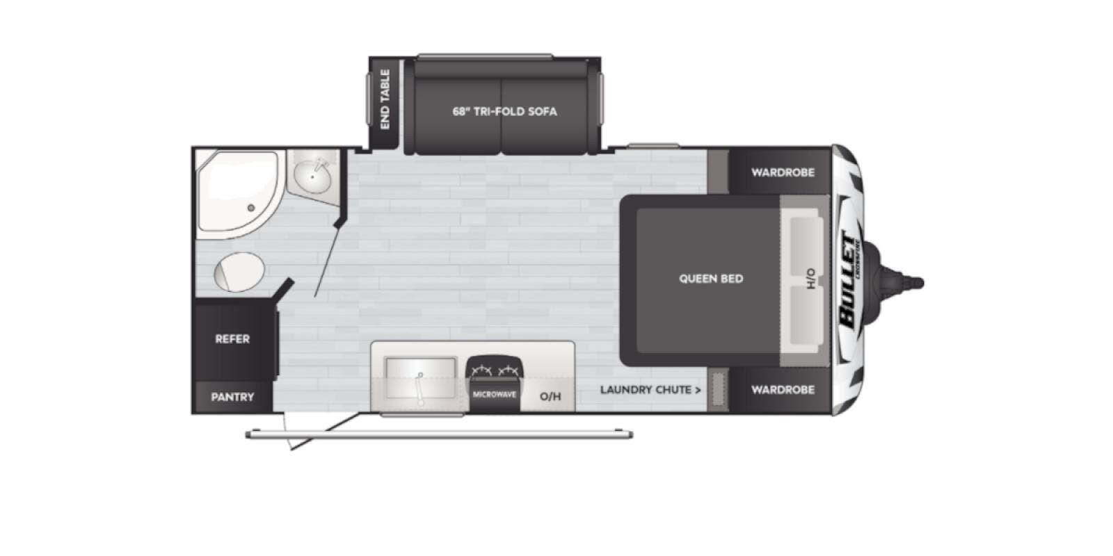 2021 Keystone Bullet Crossfire 1850RB - Used Travel Trailer For Sale by Winnebago Motor Homes in Rockford, Illinois