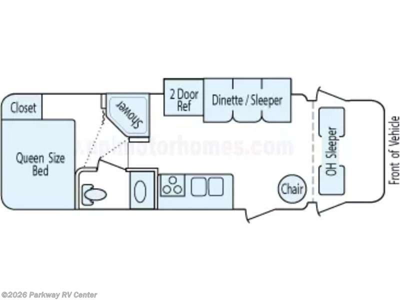 2012 Thor Motor Coach Freedom Elite 26E - Used Class C For Sale by Parkway RV Center in Ringgold, Georgia features Slideout