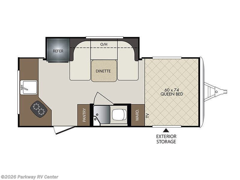 2018 Keystone Colt 171RKCT - Used Travel Trailer For Sale by Parkway RV Center in Ringgold, Georgia features Slideout