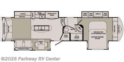 2015 CrossRoads Rushmore Washington RF39WA - Used Fifth Wheel For Sale by Parkway RV Center in Ringgold, Georgia features Slideout
