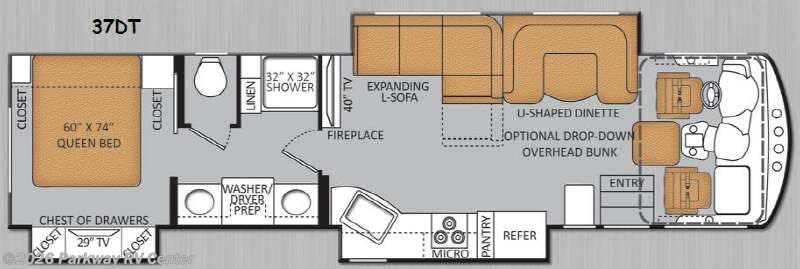 2013 Thor Motor Coach Challenger 37DT - Used Class A For Sale by Parkway RV Center in Ringgold, Georgia features Slideout