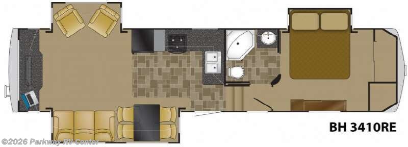 2011 Heartland Bighorn 3410RL - Used Fifth Wheel For Sale by Parkway RV Center in Ringgold, Georgia features Slideout