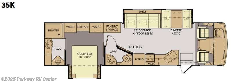 2015 Fleetwood Terra 35K - Used Class A For Sale by Parkway RV Center in Ringgold, Georgia features Slideout