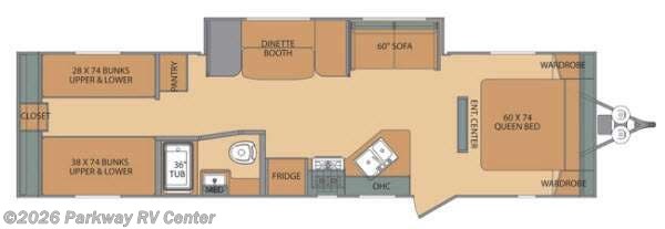 2017 Shasta Oasis 30QB - Used Travel Trailer For Sale by Parkway RV Center in Ringgold, Georgia features Slideout