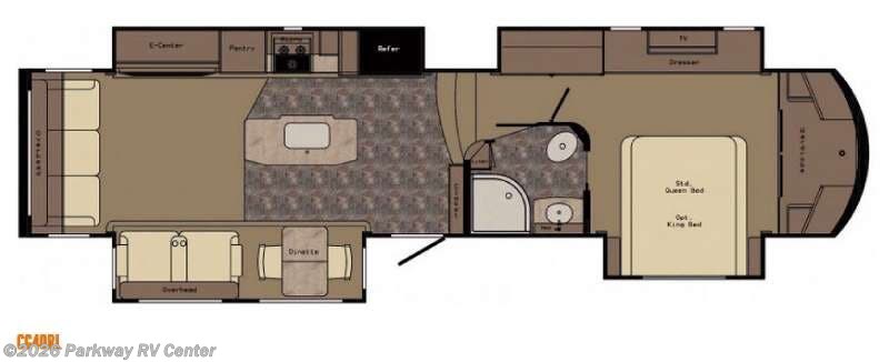 2016 CrossRoads Carriage CG40RL - Used Fifth Wheel For Sale by Parkway RV Center in Ringgold, Georgia features Slideout