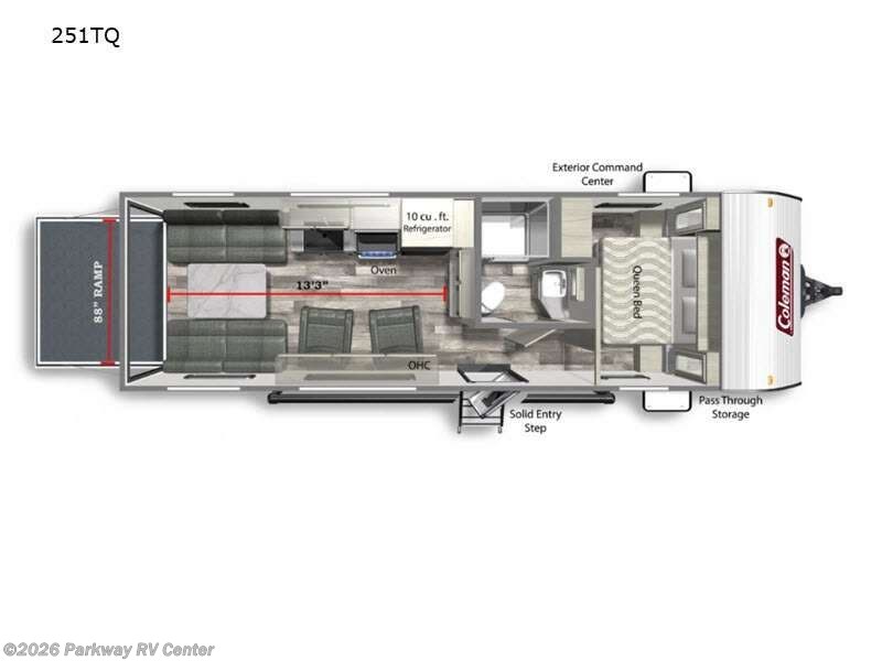 2023 Coleman Lantern Series 251TQ - Used Toy Hauler For Sale by Parkway RV Center in Ringgold, Georgia