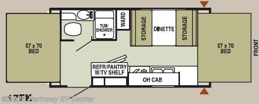 2007 Starcraft XP 17FK - Used Travel Trailer For Sale by Parkway RV Center in Ringgold, Georgia