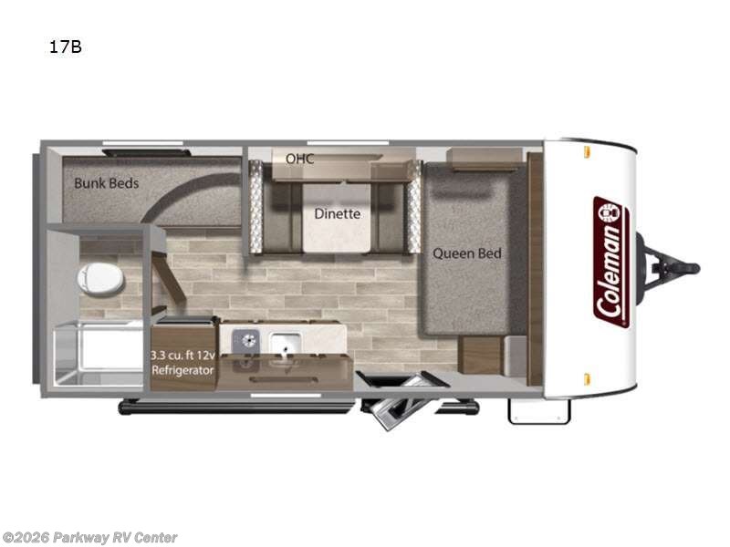 2023 Coleman 17B - Used Travel Trailer For Sale by Parkway RV Center in Ringgold, Georgia