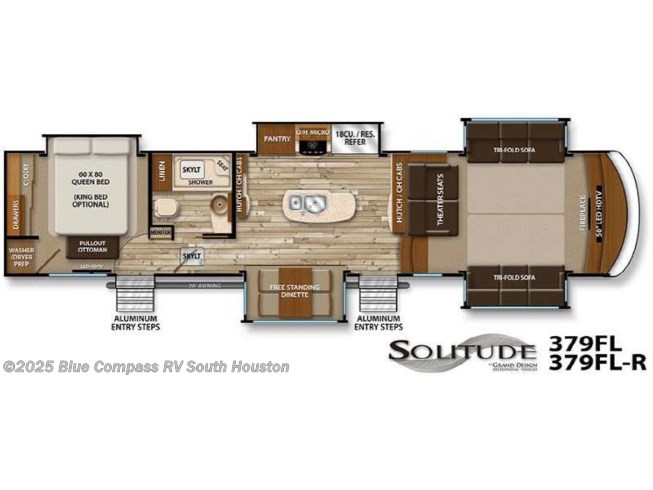 2016 Grand Design Solitude 379fl Rv For Sale In Houston Tx 77511 106272a Rvusa Com Classifieds 2022 Grand Design Solitude 379fls Specs