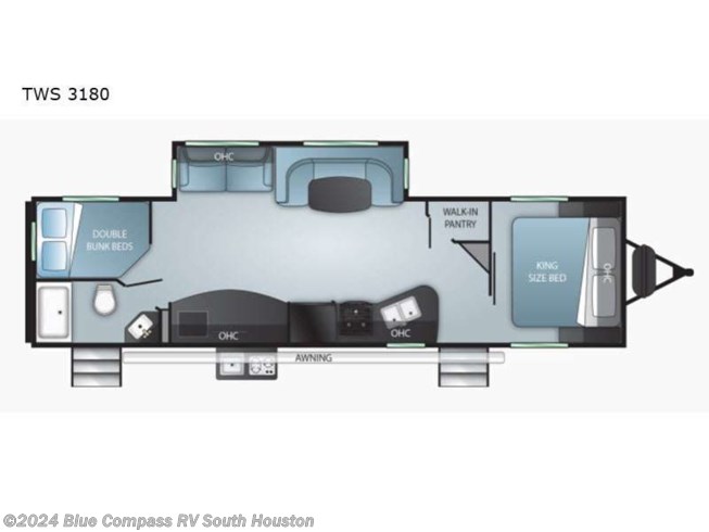 2022 Cruiser RV Twilight Signature TWS 3180 - New Travel Trailer For Sale by ExploreUSA RV Supercenter - HOUSTON in Houston, Texas features Slideout