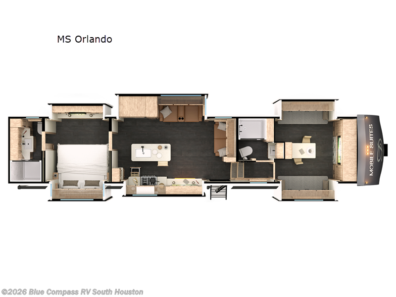 2025 DRV Mobile Suites MS Orlando - New Fifth Wheel For Sale by Blue Compass RV South Houston in Alvin, Texas features Slideout