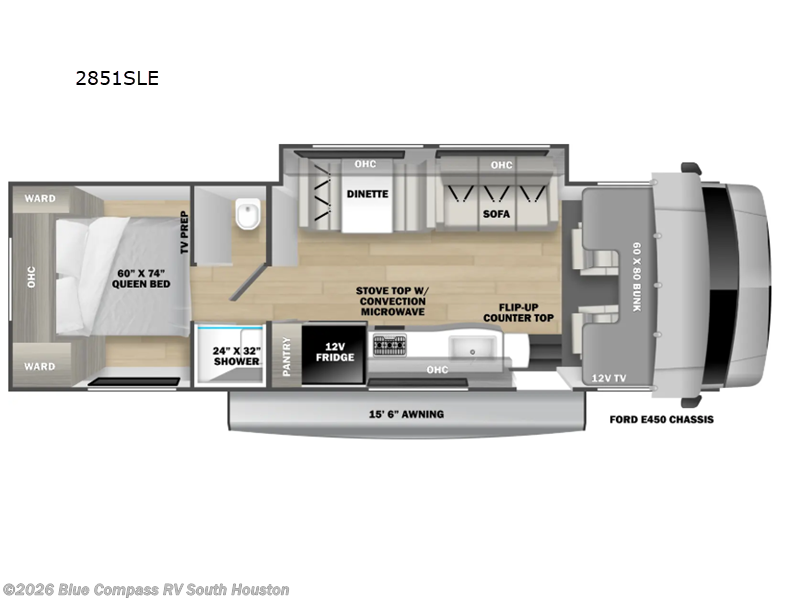 2026 Forest River Forester LE 2851SLE Ford - New Class C For Sale by Blue Compass RV South Houston in Alvin, Texas features Slideout